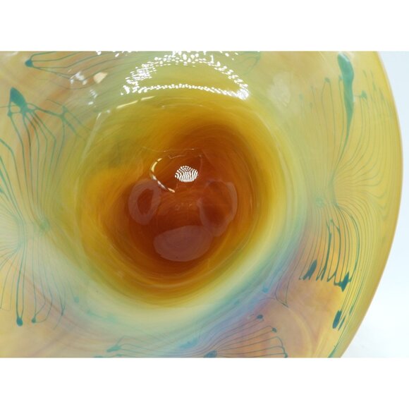 Multicolor Ombre Swirled Art Glass Painters Palette - Picture 11 of 11